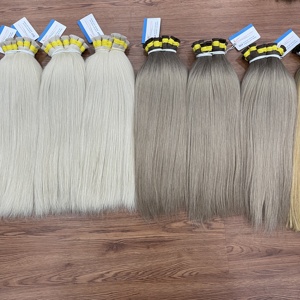 Extensiones de Cabello Natural Vietnamita al Por Mayor, Trama Doble a Máquina, Todos los Colores Disponibles, Piezas de 100g, Longitudes Largas - Product Image 1