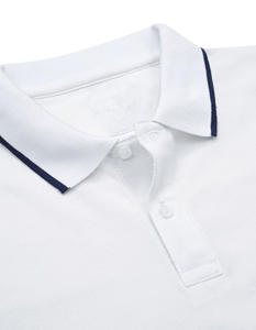 Vente en gros de polos en coton à séchage rapide pour hommes maillot de golf à manches courtes coupe régulière motif solide - Product Image 3