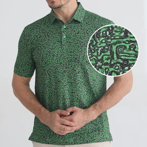 เสื้อยืดคอปกแขนสั้นผ้าคอตตอนหนา แห้งเร็ว สำหรับผู้ชาย ผ้าคอตตอนถัก 100% ระบายอากาศดี ดีไซน์เรียบง่ายสำหรับออกกำลังกาย เสื้อโปโลผู้ชาย - Product Image 2