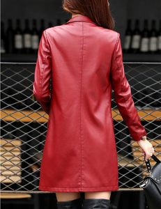 Red Color Premium Made Lambskin Leather Jacket for Women 2023 Customized Breathable High Quality Good Quality Coat - Product Image 2