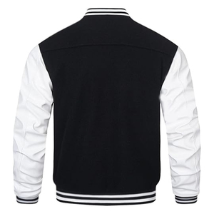 High Street Men's Stylish Casual Varsity Jacket Unique Design with Stand Collar Superb Breathable Quality Thin Fashionable - Product Image 3