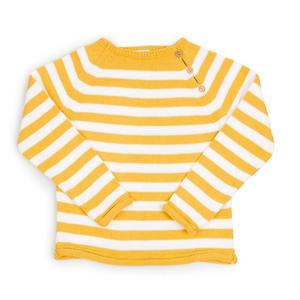 Suéter Casual Personalizado para Niños, Cuello Redondo, Rayas, Algodón, Bordado, Mangas Largas, Tejido Transpirable y Ecológico, Venta al Por Mayor - Product Image 1