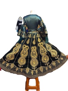 Robe afghane vintage de haute qualité 2025, robe de soirée élégante pour femmes, robe traditionnelle musulmane mi-longue à manches longues, respirante, ODM - Product Image 3