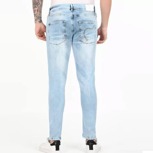 Pantalones de calle de cintura alta para hombre de tamaño personalizado, pantalones vaqueros rectos de nueva moda, 100% algodón para uso en exteriores, diseñados para niños - Product Image 3