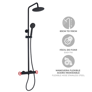 Columna de Ducha Termostática de Acero Inoxidable K2O Ocean Chillout para Baño y Aseo - Product Image 3