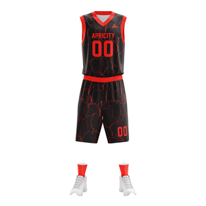 Ensemble de shorts de maillot de basket-ball professionnel Logo personnalisé impression par sublimation tissu respirant antibactérien Durable pour les matchs - Product Image 1