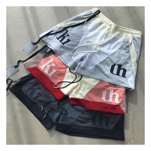 Short en maille de polyester unisexe sur mesure pour hommes High Street Shorts respirant Anime hommes pour Shorts USA taille Logo personnalisé - Product Image 2