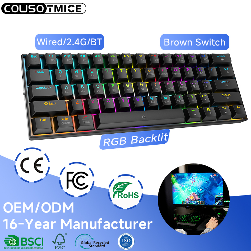 Hot Sale Metal Mechanical RGB Keyboard