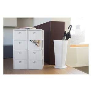 ELEGANCE <b>White</b> 4C Slim <b>Chest</b> <b>Drawers</b> 30x40x80cm Space-Saving Storage Solution by Stefanplast - Product Image 2