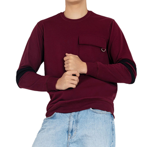 เสื้อสเวตเชิ้ตคอฟลีซคอกลมสำหรับผู้ชายผ้าฝ้ายแขนยาวระบายอากาศได้ดีเป็นมิตรกับสิ่งแวดล้อมปรับแต่งได้คุณภาพสูง - Product Image 1