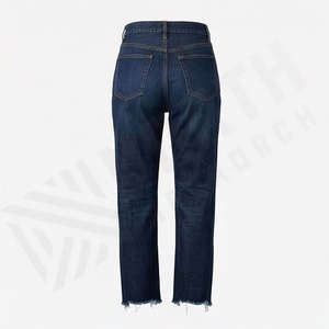 Jeans de Mujer Retro de Tiro Alto y Pierna Recta, Pantalones Vaqueros Transpirables con Bolsillos Decorativos y Estampado Sexy, Estilo Urbano Elegante - Product Image 2