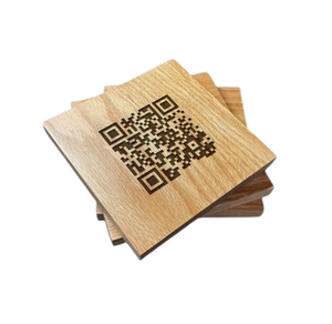 Sous-verre et support à tasse carré en bois d'acacia, design classique, sous-verre pour café, thé, boissons, bois naturel, coussinets à thé - Product Image 6