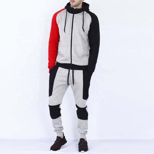 Chándal deportivo 100% de algodón para hombre, diseño de cremallera, chándal deportivo personalizado, Sudadera con capucha, conjuntos de pantalones de chándal, chándales con estampado ODM OEM - Product Image 5