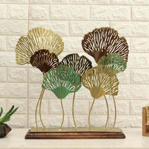 Muestra de mesa Multicolor moderna, elegante Flor de Metal de latón, arte de fusión, flor de Metal decorativa, pieza de muestra - Product Image 4