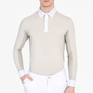 Camisa de Manga Larga Transpirable para Montar a Caballo, Capa Base Ecuestre Ligera y Elástica para Jinetes Profesionales, Logotipo Personalizado - Product Image 1