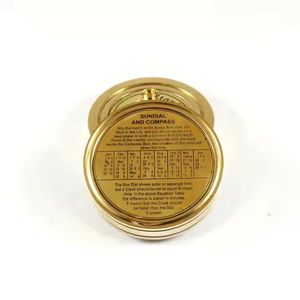 Nautical Solid Brass Sundial Compass Maritime Adventure <b>Home</b> <b>Decor</b> <b>Gift</b> with Festive Sprint Christmas Touch - Product Image 5