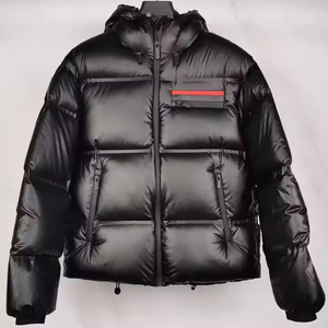 Veste polaire d'hiver de qualité supérieure pour hommes, coupe ample et décontractée, taille XS, nouveau style, teinte unie et enduite - Product Image 1