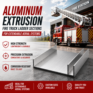 Sections d'échelle de camion de pompiers en aluminium extrudé pour systèmes aériens extensibles - Product Image 3