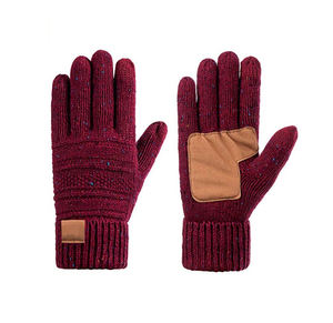 Guantes de trabajo de colores personalizados de cuero de vaca de la mejor calidad 100% espalda de tela de algodón - Product Image 1