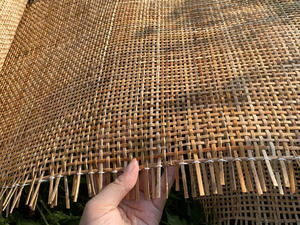 Grande remise sur la radio brune naturelle/canne à sangle tissée en rotin carré pour la maison-produit agricole - Product Image 2