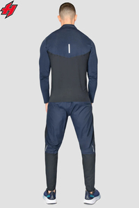 Pantalones deportivos para hombre 2024, pantalones capris cortavientos de lona de Color contrastante, pantalones deportivos Beige de nailon ajustados de alta calidad al por mayor - Product Image 3