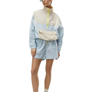 Chaqueta de nailon de alta calidad para mujer, cortavientos decorativo bordado personalizado, forro estampado transpirable, ropa de calle fina a prueba de viento - Product Image 1