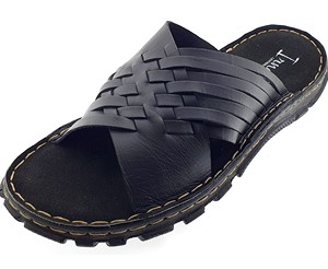 Men's Stitched Leather <b>Slipper</b> for Men Boys Comfortable High Quality Low Price 100% Leather Walking Style Dailywear Sandals - Product Image 1