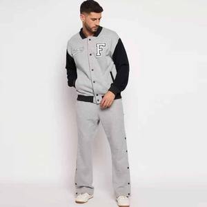 High Quality Custom Print Embroidered Varsity Baseball <b>Jacket</b> for Men Oversized Winter Stand Collar Letter Hooded Windproof - Product Image 4