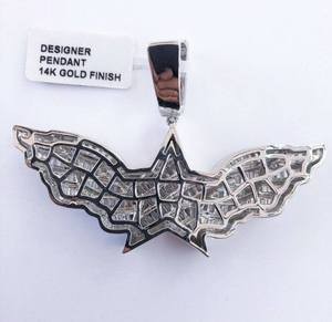 สร้อยคอเงินแท้ 925 ประดับเพชรโมอิสซาไนต์ทรงบาแกตต์ ดีไซน์ปีกนางฟ้าสุดหรู สำหรับงานปาร์ตี้ฮิปฮอป - Product Image 5