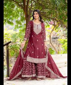 Venta al por Mayor de Kurta/Kurti de Rayón de Manga Larga para Mujer, Antiestática, Elegante, Ropa de Noche, Moda India y Pakistaní, Compra al por Mayor en Línea - Product Image 3