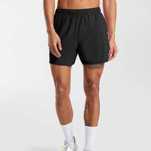 Lot de 3 shorts d'entraînement d'été décontractés pour hommes, pantalons courts d'entraînement athlétique en maille légère avec poches - Product Image 2