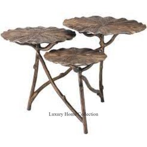 Mesa auxiliar de metal decorativa para el hogar, diseño único de color antiguo de latón, última llegada, venta de muebles para el hogar y el Hotel a bajo precio - Product Image 5