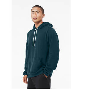 Bella + Canvas Sweat à capuche unisexe brodé de perles avec poche kangourou Personnalisable Coton Polyester Mélange Automne - Product Image 3