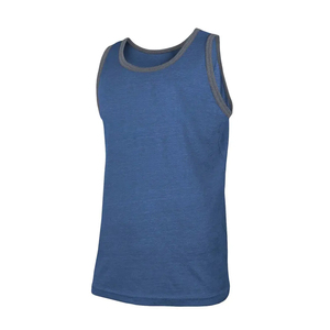 Wholesales Price Logo Custom Men's Summer Casual Cotton Vest GYM Fitness Sleeveless t-shirt <b>Running</b> Stringers Men Tank Top - Product Image 2