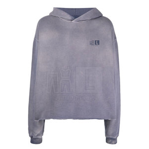 Meilleures ventes Nouveau design Sweats à capuche délavés à l'acide pour hommes Basics Cotton Blended Men's Acid Wash Hoodies - Product Image 1