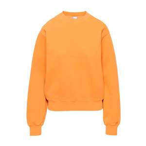 Suéter de Algodón Grueso Personalizado para Mujer, Sudadera Holgada con Cuello Alto Simulado, Cuello Redondo Largo con Bordado, Felpa Suave - Product Image 1