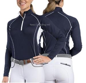 Camiseta de equitación para mujer OEM, capa base ecuestre de calidad con certificación OEKO-TEX y materiales ecológicos - Product Image 4