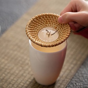 Accessoires pour boissons, passoire à feuilles de thé, filtre en rotin, tamis à farine, outil d'infusion avec maille - Product Image 6