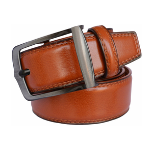 Cinturón de cuero de vaca genuino para hombre personalizable grano superior duradero con aleación profesional para hebilla - Product Image 1