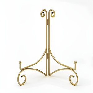 Soporte de imagen de pintura de caballete moderno para decoración del hogar, soporte de caballete de hierro forjado de Metal decorativo, pantalla de suelo ajustable - Product Image 6