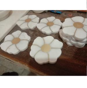 ที่รองแก้วหินอ่อนธรรมชาติสำหรับการขึ้นบ้านของขวัญโรงแรมสำนักงานบ้านใช้ในบ้านดีไซน์มินิมอล - Product Image 4