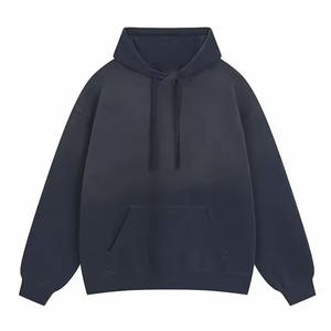 Sweat à capuche pour homme en coton épais délavé à l'acide de haute qualité pull-over surdimensionné de luxe personnalisé sweats à capuche en coton personnalisés - Product Image 1