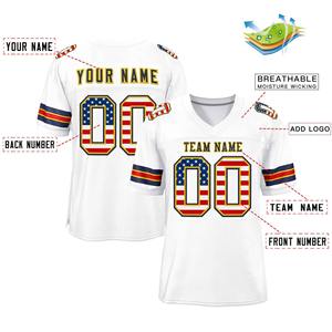 Maillot de football américain unisexe respirant de haute qualité, ensemble de maillots de football imprimés XL - Product Image 2