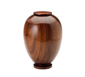 Urne funéraire en bois massif de qualité supérieure, artisanale, à rayures, pour cendres, souvenir commémoratif, décoration funéraire, urne adulte - Product Image 6
