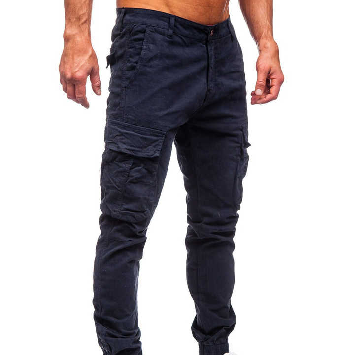 men's pants washed Factory Long Comfortable Cargo Trousers for Men's Customized 2025 High-Quality Cargo Trousers OEM Service