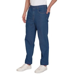 Primavera Verano Negro Azul Cargo Jeans hombres Streetwear Denim Jogger pantalones hombres Baggy Harem Jean pantalones de talla grande - Product Image 3