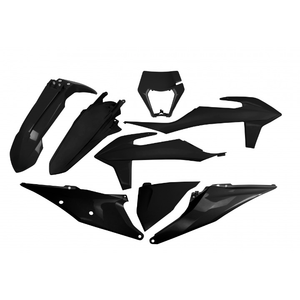 ชุดพลาสติกสีดำพร้อมที่ยึดไฟหน้าสำหรับ KTM Exc 250 2020-2023อุปกรณ์มอเตอร์ไซค์ - Product Image 1