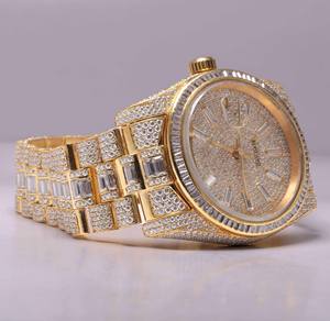 Premium Quality Mechanical Automatic Movement Stainless Steel <b>Watch</b> Full Moissanite Diamond Iced Case <b>Bracelet</b> Fashion Designed - Product Image 4
