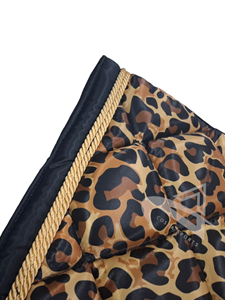 Tapis de selle personnalisables tout usage à imprimé léopard de style professionnel pour l'équitation équestre Tapis de selle léopard de haute qualité - Product Image 6