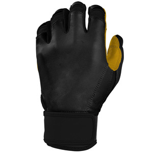 Gants de frappe de baseball en cuir véritable personnalisés de haute qualité joueurs professionnels manchette courte en gros - Product Image 3
